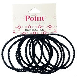 ELASTIC THIN BOBBLE BLACK