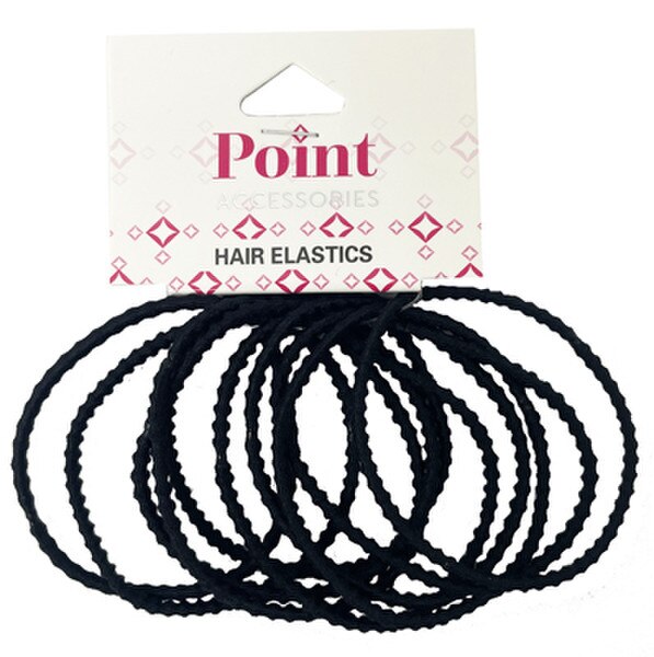 ELASTIC THIN BOBBLE BLACK