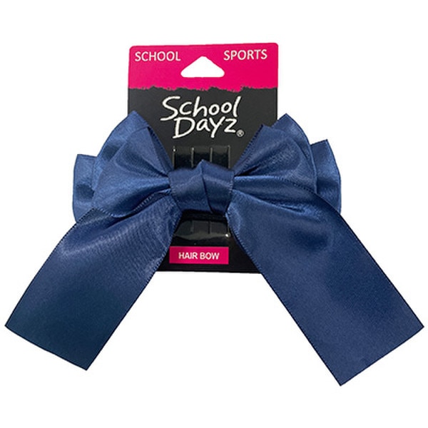 S.D BOW - NAVY ON ELASTIC